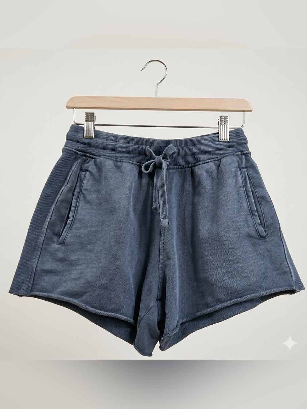 Blue Drawstring Shorts, Zara